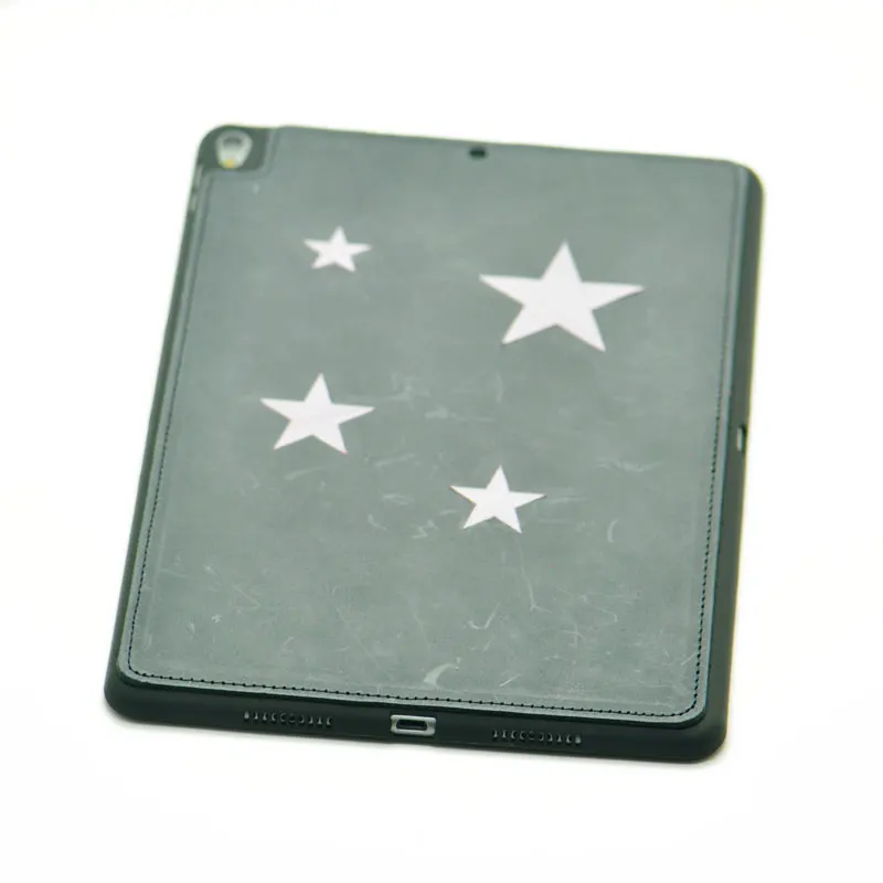 

Soft TPU +Genuine Leather Slim Cover Case for Apple iPad mini 4,Retro style Personalized customization