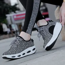 Новая летняя женская модная повседневная обувь на толстой подошве Однослойная Подушка с толстой подошвой обувь на платформе