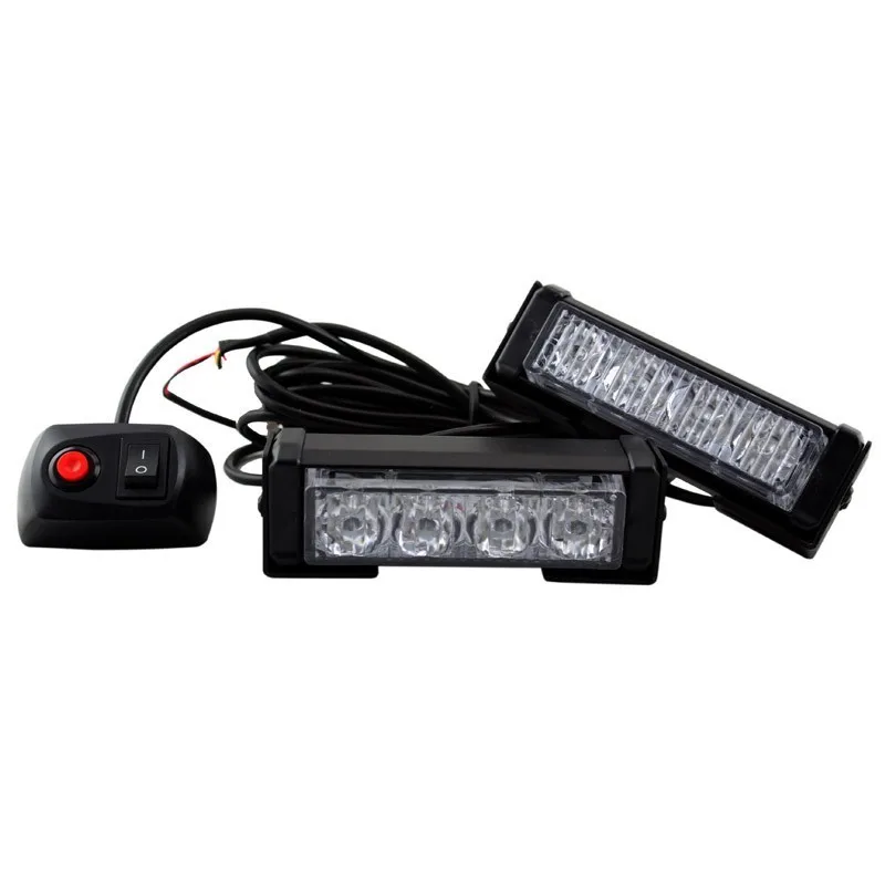 2x4 led Motocycle driving flash light Motos Drl Дневной ходовой аварийный свет предупреждающий сигнал безопасности предупреждение противотуманная фара 12 В