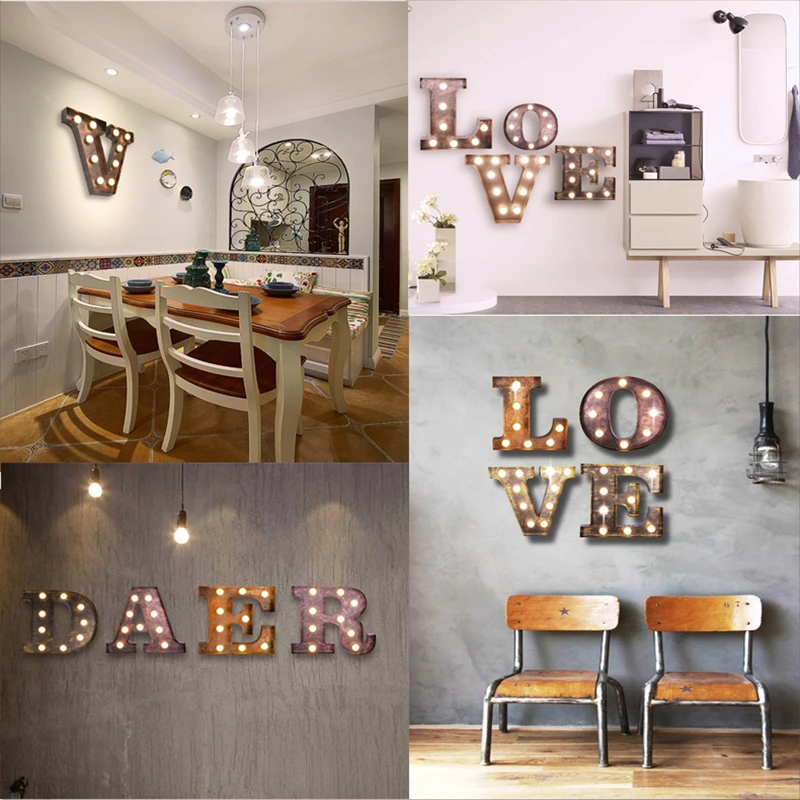 FUMAT Cafe Logo Wall Light Letters E Wall Lamps Metal Letters Light ... FUMAT Cafe Logo Wall Light Letters E Wall Lamps Metal Letters Light ...