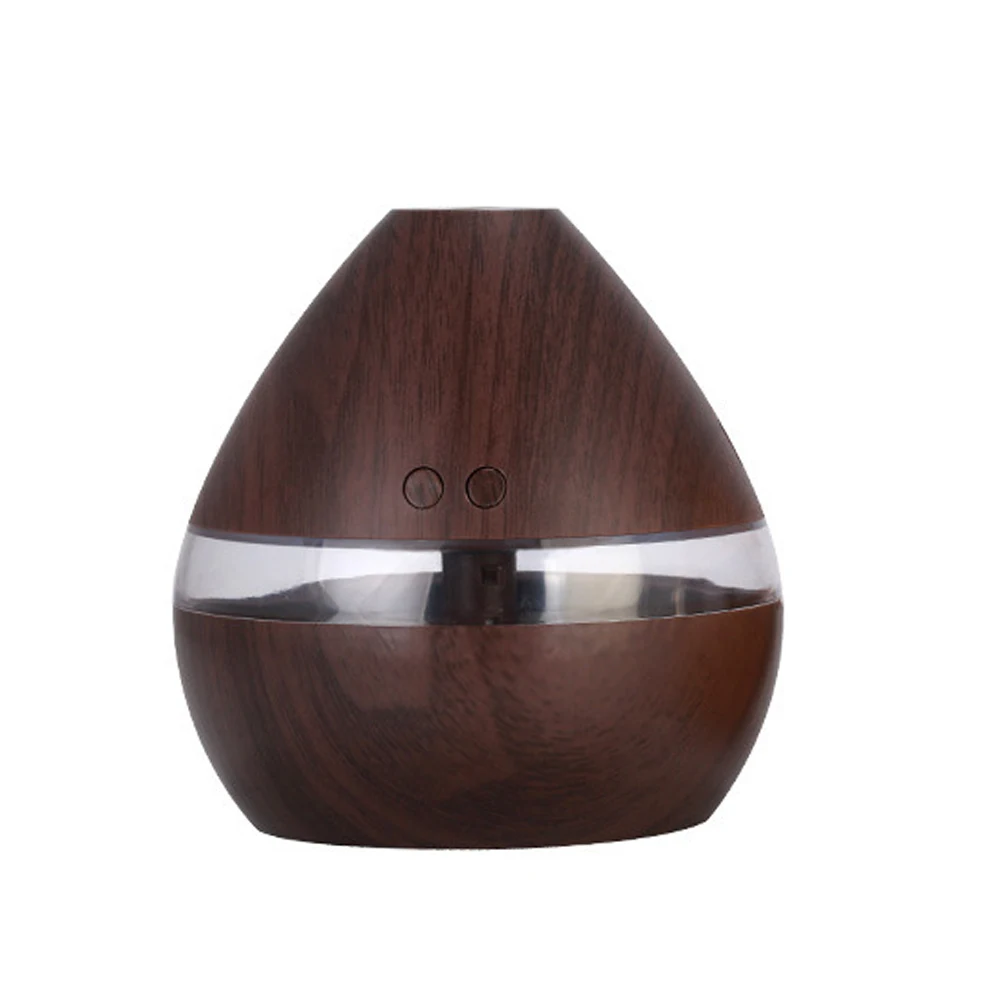 

300ML Wood Grain Aromatherapy USB Humidifier Water Droplets Air Purification Essential Oil Aroma Diffuser For Home Office Yoga