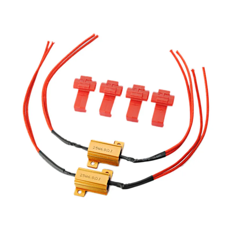 1Pair 25W Led Load Resistor 2Pcs Flash Rate Load Resistors LED Turn