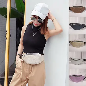 

Waist Bag Women Fashion Sequins Fanny Packs Belt Bags Luxury Women Bum Bag Belt Bags 2019 New