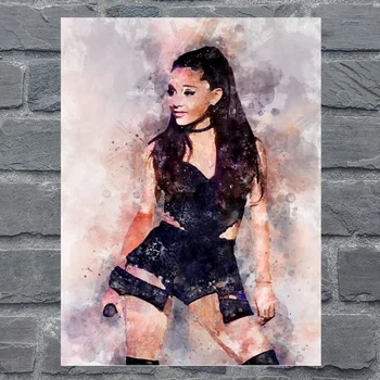 

Ariana Grande watercolor Poster Art Canvas Painting Home Decor