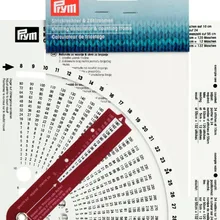 Prym 611735 chandail tricot poignée circulaire armure lisse artisanat tricot calculatrice et comptage cadre règle