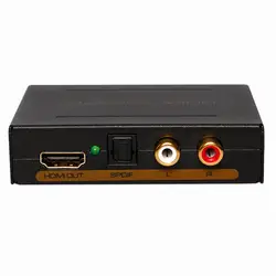 AGPtek 1080 P HDMI к HDMI + оптический SPDIF + RCA L/R аудио преобразователь Поддержка для Apple TV и различных Blu-Ray плееров