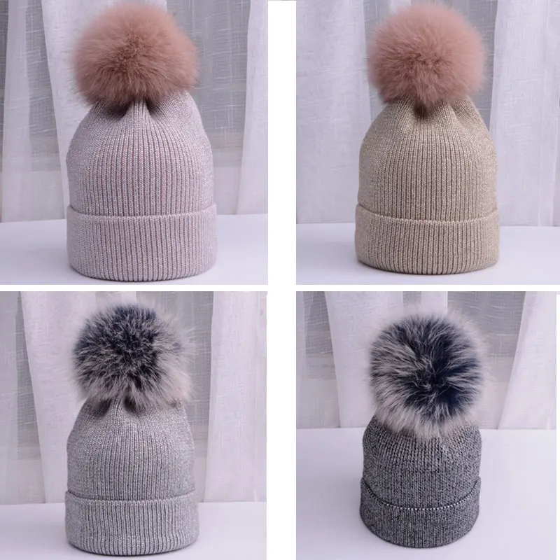winter hat pompom hat beanie winter hats for women winter cap Skullies & Beanies