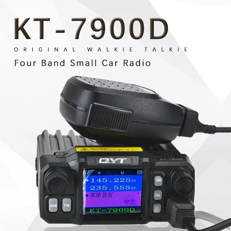 New Arrival QYT KT 7900D Quad band/ Quad Display 144/220/350/440MHZ ...