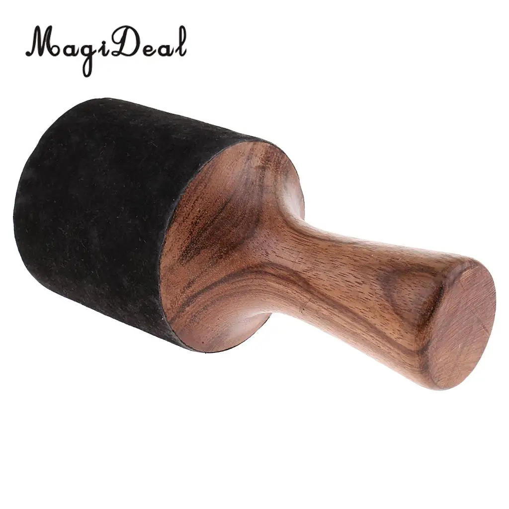 Tibetan Buddhism Singing Bowl Mallet Wood   w/ Leather Head for Relax Yoga Art Crafts