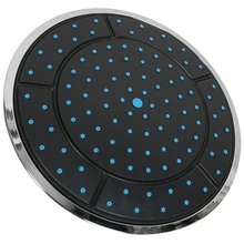 Abkm quente 1 pçs 25cm plástico forma redonda chuvas alimentado chuveiro chuveiro chuveiro superior cabeça do telhado bico cabine acessórios única cabeça