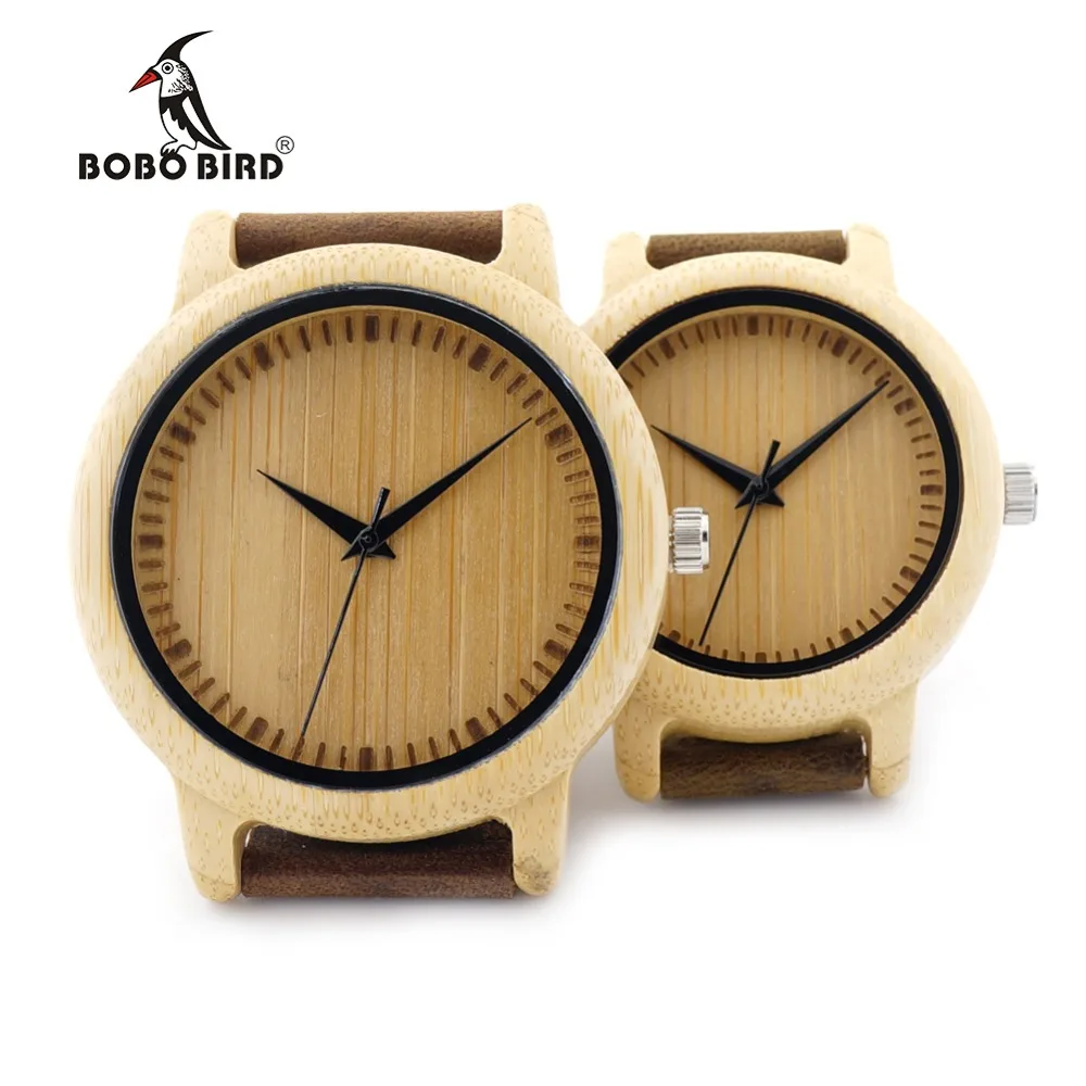 BOBO BIRD A09 Ladies Casual Quartz Watches for Men Natural Bamboo Watch face Women s Brand