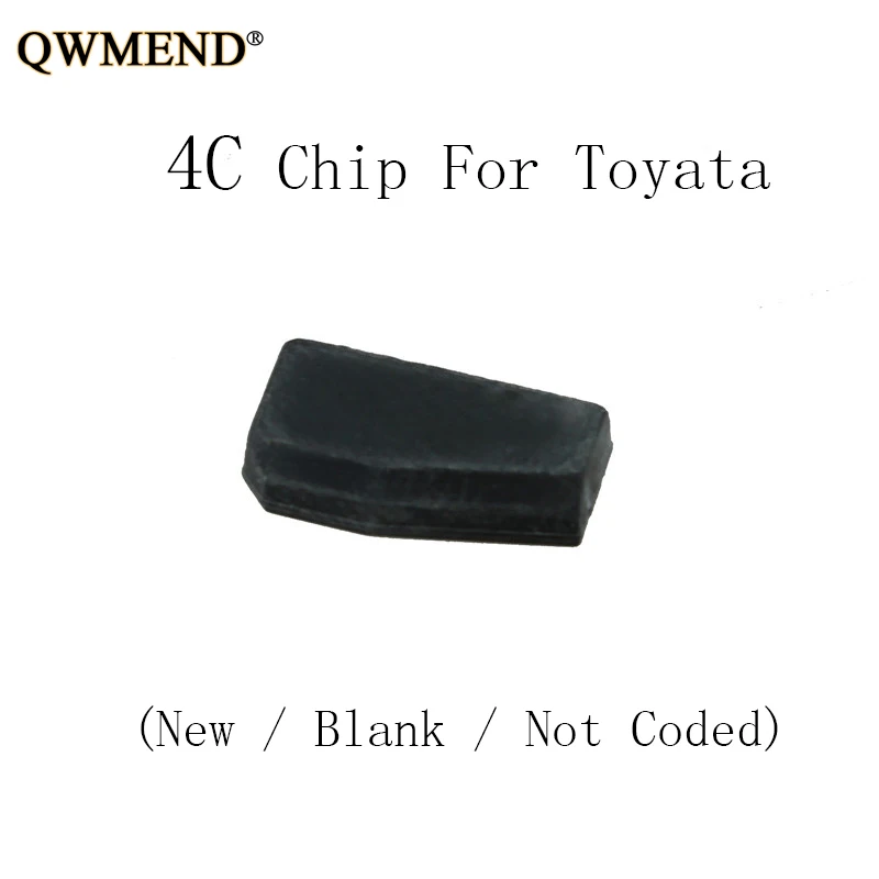 Discount QWMEND Transponder Chip 4C For Toyota Corolla Crown 2005 2006 2007 2008 2009 2010 2011  (New / Blank / Not Coded) 3