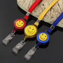 Business Exhibition Retractable Lanyard Badge Reel Nylon Cord Neck Lanyard Strap For ID Card Key Badge Holder Office Supplies
