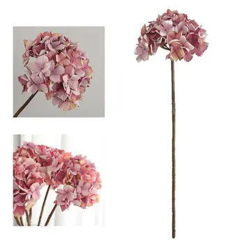 

1 Branch Artificial Flowers Wedding Party Home Decor Hydrangea Bouquet Artificial Flowers Plants Dried Flowers