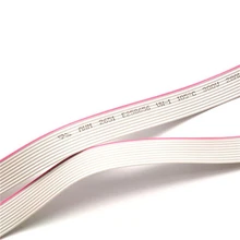 FC IDC разъемы 1 метр 10/12/14/16/20/26/34/40 Pin Way серый плоский кабель 1,27 мм шаг для 2,54 мм FC IDC разъемы