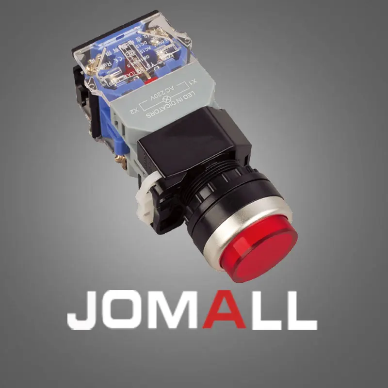 

LA38-11DGN illuminated high push button switch