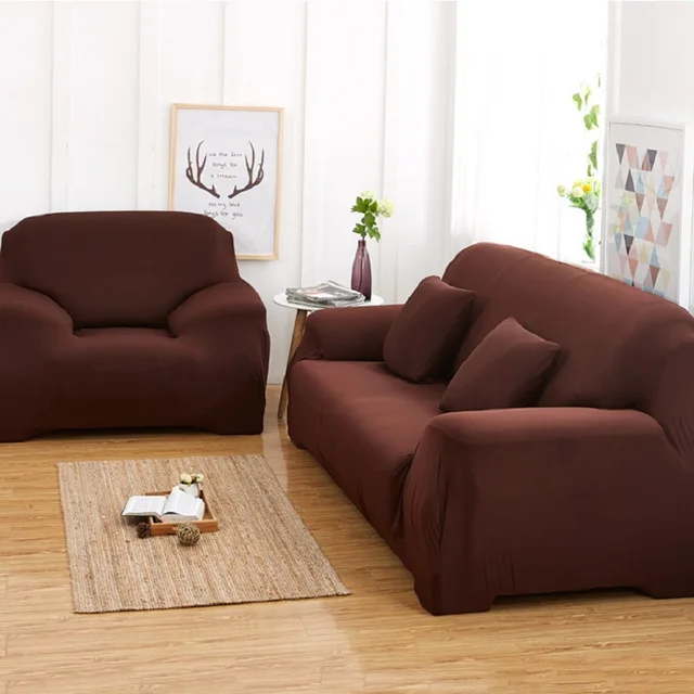 Us 47 79 Europe Sofa Cover Purple Brown Beige White Anti Mite Slipcover Single Two Three Four Seat Stretch Elastic Wrap Covers In