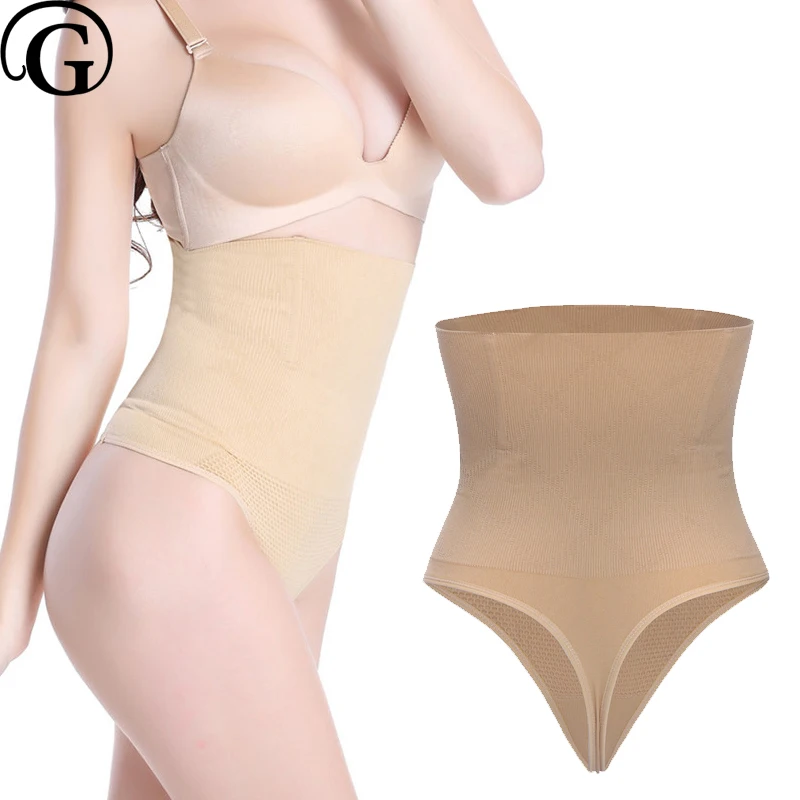 

PRAYGER Sexy Women High Waist Thong Shaper Seamless Butt Lifter Control Panties Tummy Trimmer Underwear