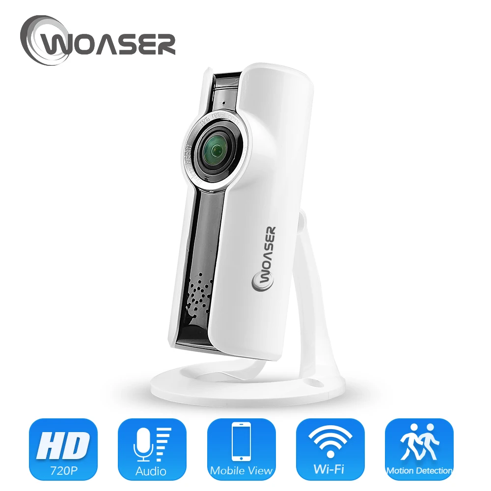 

WOASER WIFI 180 720P VR IP Camera HD H.264 Smart 1.44mm Fisheye Panoramic Network Surveillance Home Protection Security Camera