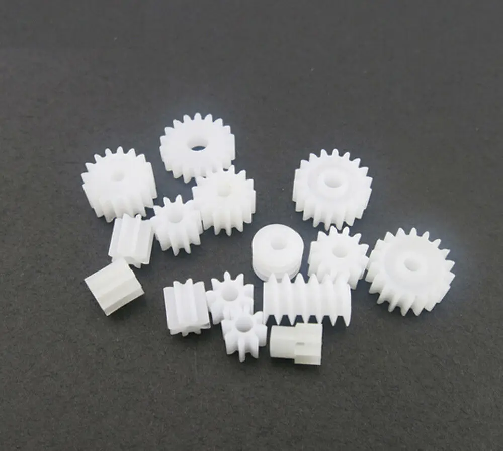 

15 Types Plastic Main Shaft Gear Pack Motor Gear Four-wheel Motor Worm