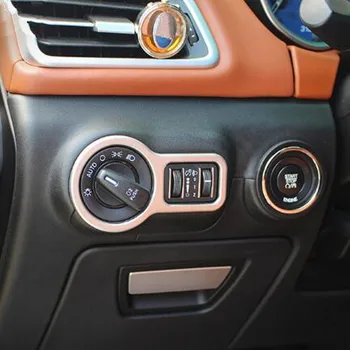 

Car Headlight Switch and Engine Start Stop Button Frame Cover Stickers For Maserati Ghibli Quattroporte Car-syling Accessories