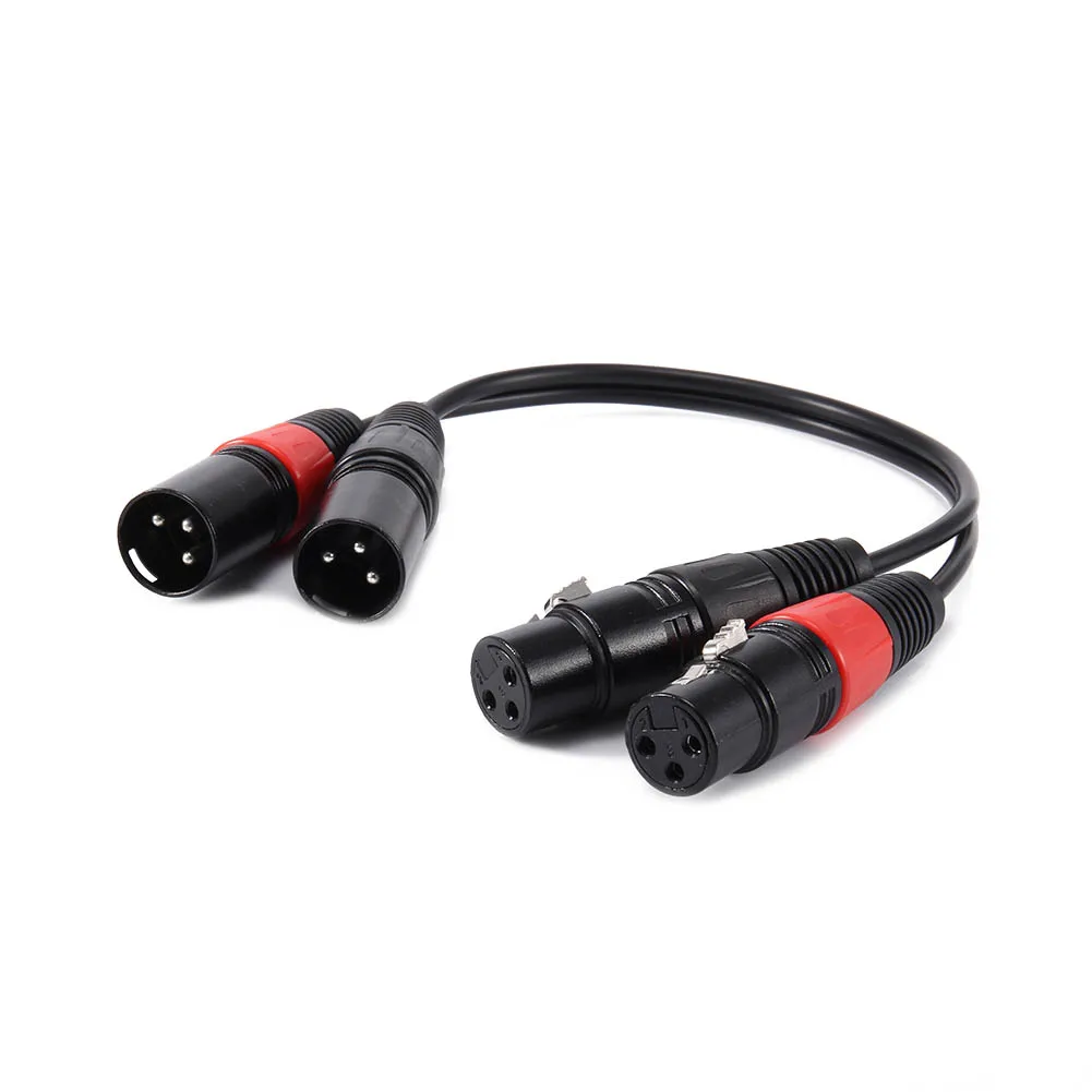 Двойной XLR кабель для микрофона Стерео Аудио сбалансированные кабели 0 3/0 5/1/1.5/3/6 м