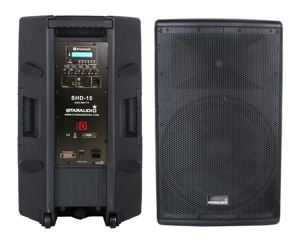 15 inch 4000watts class d high powered active pa dj disco night clubs stage ktv club party speaker  