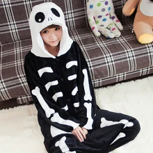 JINUO/ стиль; одежда для сна для родителей и детей; Фланелевая пижама на Хэллоуин с животными из мультфильмов; одежда для сна для костюмированной вечеринки
