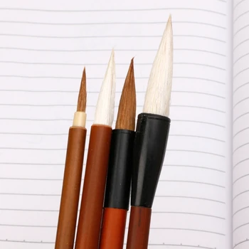 

4Pcs Chinese Painting Brushes Artist Drawing Brush For Watercolor Painting Brush Portable and easy to use