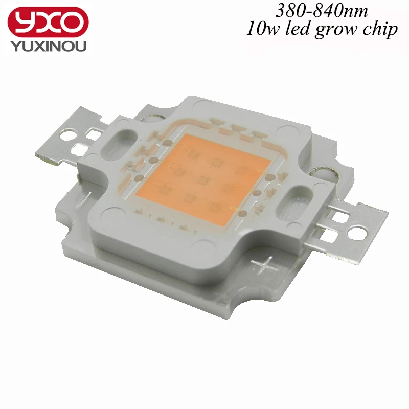 1 шт. светодиодный SMD чип для выращивания растений 10 Вт 380 нм|led grow|led grow chipgrow chip |