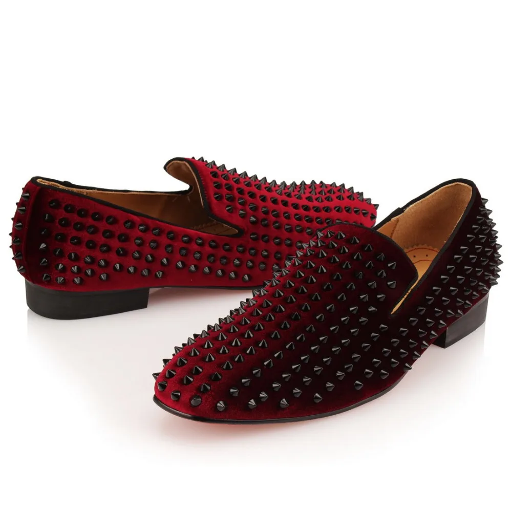 Haute Pic Velours Mocassins Slip De Hommes La Rouge Vin Plat Robe Fond Mariage Main Puces Sur Qualité Cool Tiro À Chaussures q14twvT