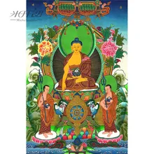 Michelangelo деревянные головоломки Шакьямуни, Будда Шакьямуни татагата тибетская буддийская танка Живопись Искусство коллекционные Декор