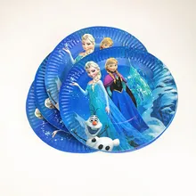 Frozen Elsa And Anna Birthday Wedding Party Supplies Decoration Cake Dish Disposable Paper Plates 10pcs/set коврик для мышки printio frozen little elsa and anna