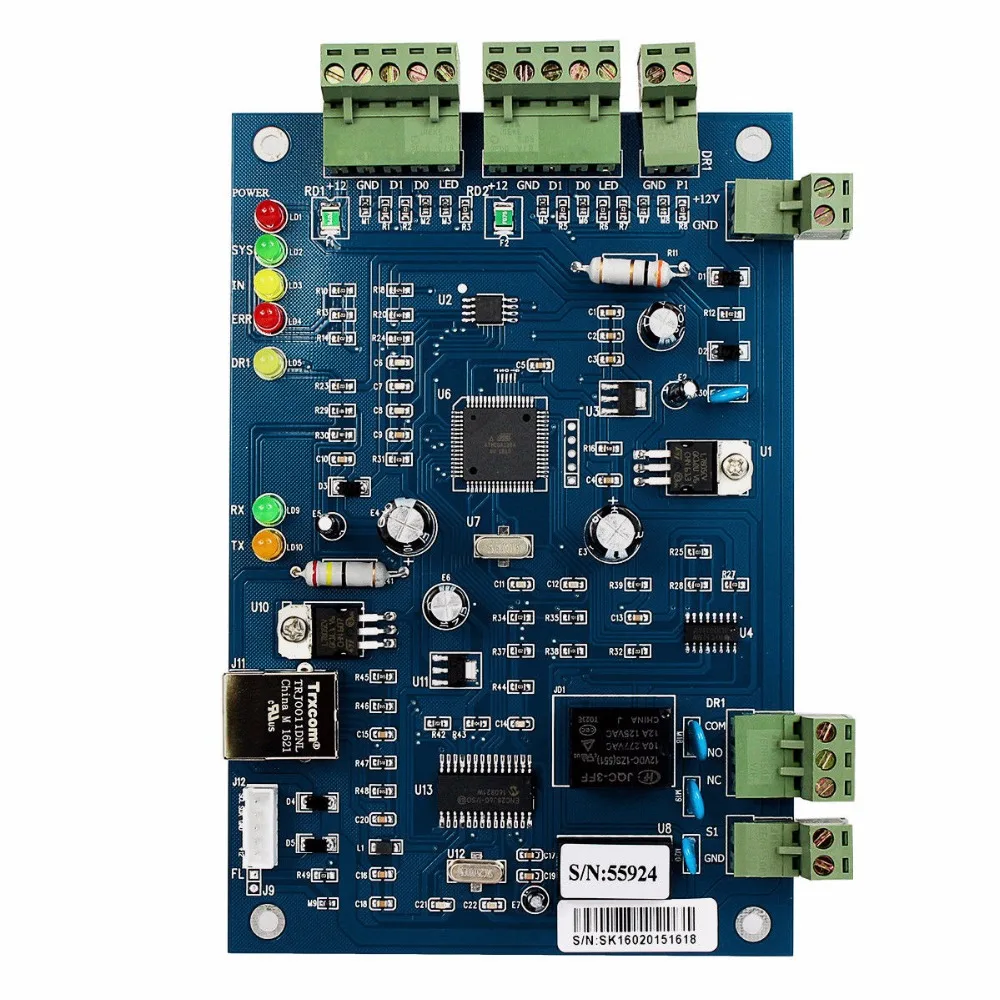 Free Shipping Single Door Two Way Access Control Board With TCP/IP Card Entrance Guard Panel With Free Software Free Shipping Single Door Two Way Access Control Board With TCP/IP Card Entrance Guard Panel With Free Software