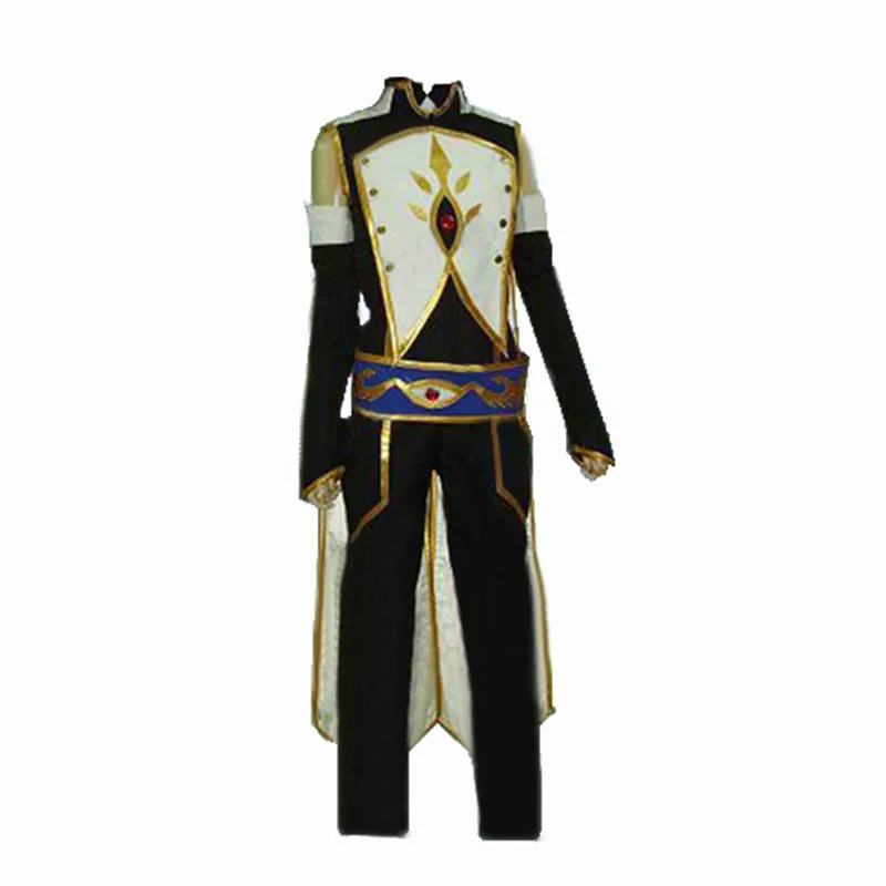 Code Geass Рыцарь семи Косплэй костюмы плащ костюм-смокинг костюм для Хэллоуина вечеринки Любой размер черный костюм
