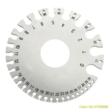 Высококачественный круглый AWG SWG провод толщины измерительный прибор линейка датчик диаметр металлический инструмент