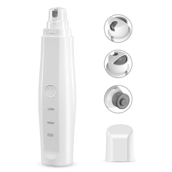 

Newly Electric Dog Nail Grinder 2 Speeds USB Rechargeable Pet Nail Trimmer XSD88