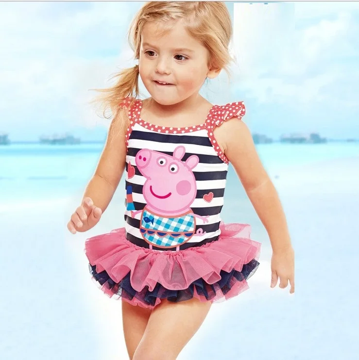 Children’s Cartoon Cute Baby Swimwear Girls Swimming Trunks Swimsuit Girls Piscina Baby Girl Swimwear One-Piece P043