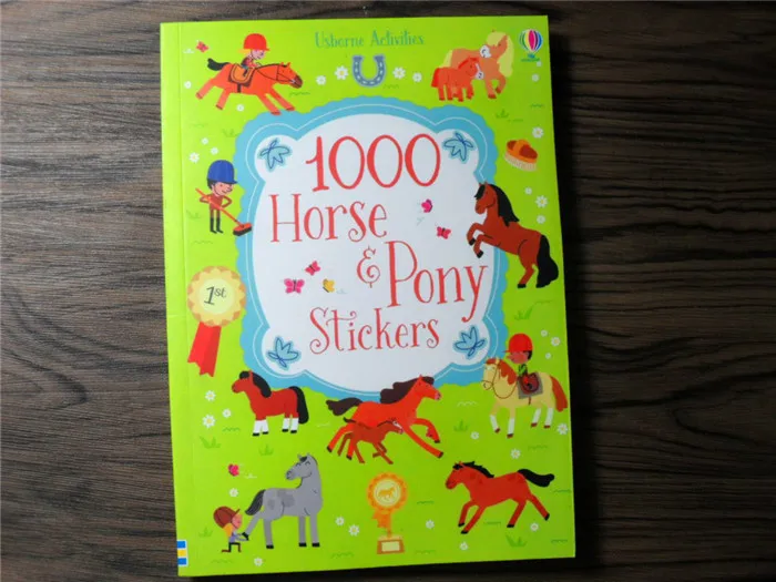 Детские 1000 шт Мультяшные наклейки s детские Животные Динозавр принцесса креативные наклейки книга для детского сада школы 21*15,2 см - Color: horse