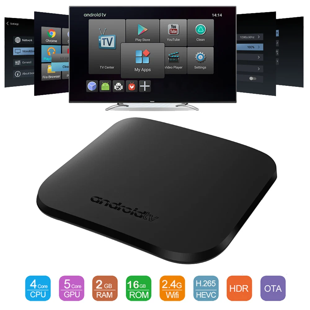 

MECOOL M8S PLUS W Android 7.1 Smart TV Box Amlogic S905W 2GB RAM 16GB ROM 2.4G WiFi 100Mbps Support 4K H.265 Set Top Box