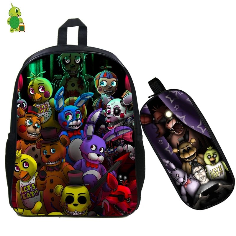 Five Night At Freddy/'s Boys School Backpack Lunch Box Book Bag 5 Piece Gift Toy