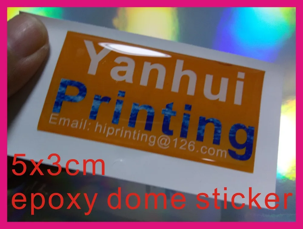 50x30mm epoxy dome sticker printing customin Stationery Stickers from