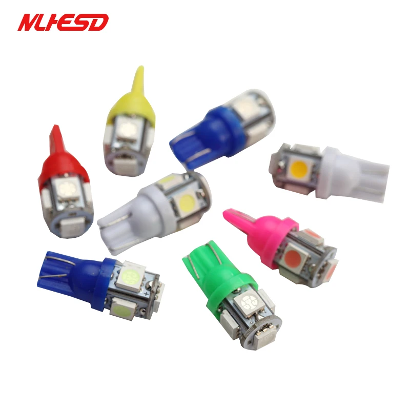 Автомобильная светодиодная лампа 100x T10 5SMD 5050 автомобильная W5W 192 168 194 SMD белая