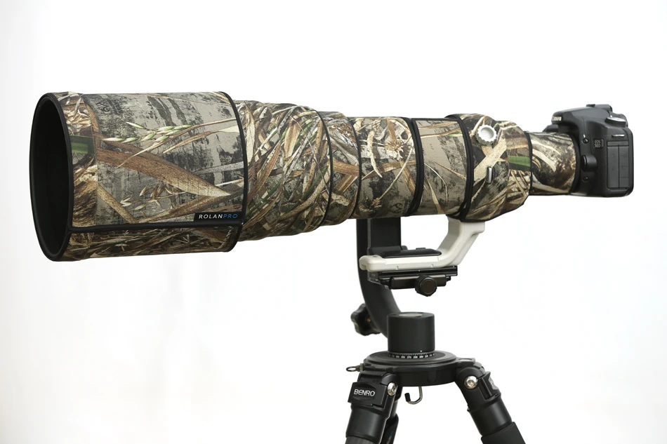  ROLANPRO Lens Camera Coat Camouflage Rain Cover for Canon EF 600mm f/4 L IS USM Lens Anti Shake I P