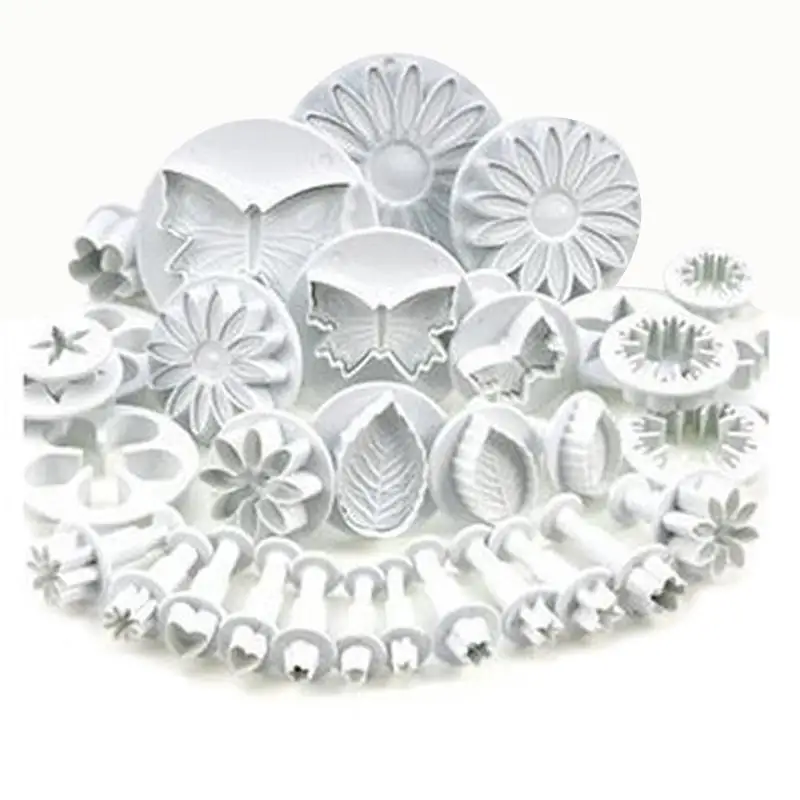 

Sugarcraft Cake Decorating Tools, Fondant Plunger Cutters, Flower Sets, Baking Cookie Biscuit Mold, 33Pcs, Set