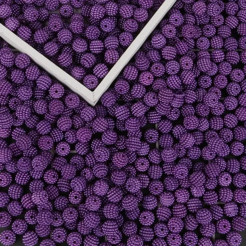 17 цветов 10 мм пластик ABS бусина в виде жемчужины отверстие 1,5 мм Waxberry форма бусины для DIY Ювелирная фурнитура для рукоделия аксессуары для одежды - Цвет: Dark Purple