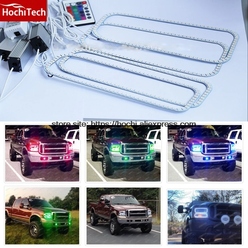 HochiTech с несколькими цветами RGB Цвет светодиодный Ангельские глазки гало кольца