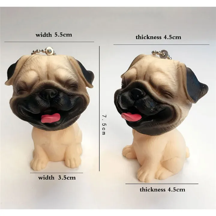 9 Simulation Teddy Dog Keychains For Women Bags Fashion Jewelry Animal Keyring Men Car Keychain Husky Pendant Trinket Keyholder