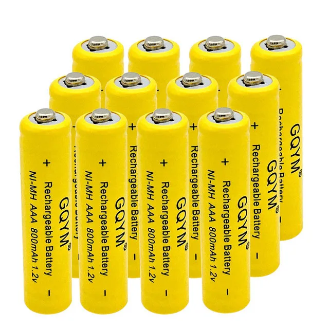 Cncool 12 шт AAA Ni-MH аккумуляторная батарея 1,2 V 7# перезаряжаемая 1800mAh 3A нейтральная аккумуляторная батарея - Цвет: 12pcs 800mAh