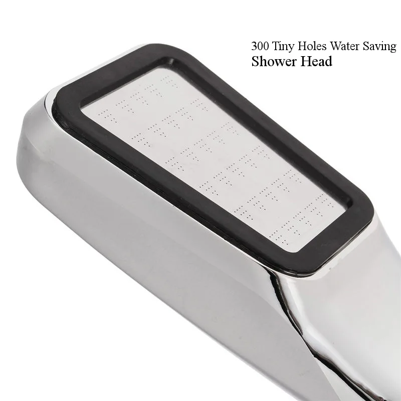 SmileMonkey super pressure rainfall shower head 300 holes shower head water saving filter spray nozzle 